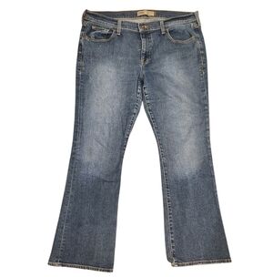 Old Navy Womens Just Below Waist Boot-Cut Stretch Medium Wash Blue Denim Jeans